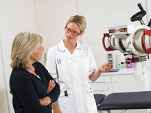 X-ray superficial radiation therapy system Xstrahl 300skin cancer treatmentfloor-mounted