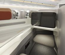 Aircraft cabin seat business class
