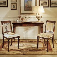 Traditional chair 122Xindoorfabricwooden base
