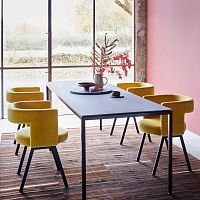 Contemporary dining chair D8Pindoorfabricleather