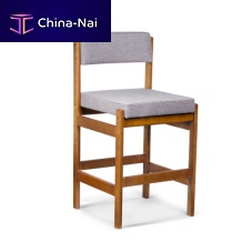 Contemporary bar chair TIOindoorfabricbeech base