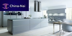 Contemporary kitchen NX 502 glasswood veneerisland