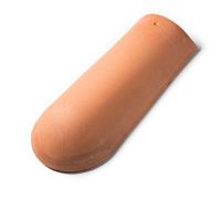 End roof tile F���0curvedsmallclay