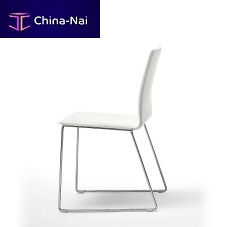 Contemporary chair NEVEindoorleathersteel base