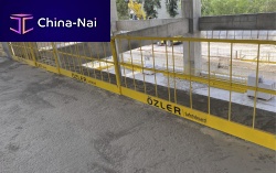 Metal railing SAFETYBOARDwire meshoutdoorfor stair