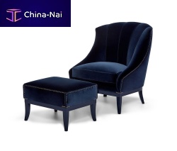 Traditional armchair Heritagefabricleathersolid wood
