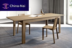 Contemporary dining table IDENTITY : BARToakrectangularextending