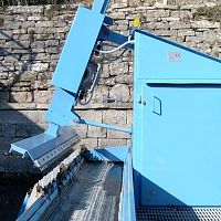 Filter screener for wastewater treatmentstationaryfor wastewater