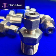 Gas fitting MSCscrew-inPTFEstainless steel