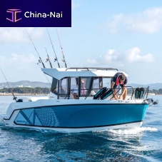 Outboard day fishing boat 705 Pilothousedieselwheelhouse7-person max.