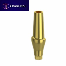 Conical implant abutment Bio seriestitaniuminternal hexagonanatomical