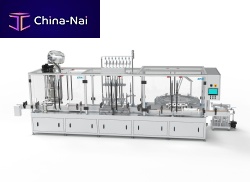 Twist-off cap rinser-filler-capper Triblockautomaticpiston