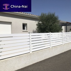 Louvered fence ACHILLE gardenPVCcontemporary