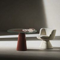 Contemporary armchair Flair O' Maxifabricsteelbeige