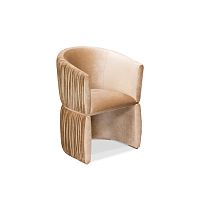 Traditional chair CUFFindoorvelvetfabric base