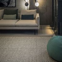Loop pile carpet KALAHARIwovenwoolsisal