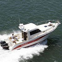 Outboard cabin cruiser 930 Fisher Luxtwin-enginehard-topsport-fishing