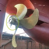 Fixed-pitch propeller propeller boss cap fins PBCFfor variable-pitch propellersships