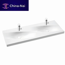 Wall-mounted washbasin NOEL 120 Dceramicwith counterdouble
