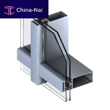 Stick system curtain wall MN 50aluminum and glass