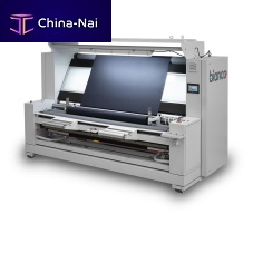 Fabric winding machine motorized