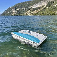 Waste collection marine drone PIXIEautonomousremote-controlledmonohull