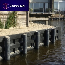 Recycled plastic retaining wall RAPIDRETAIN prefabfor garden enclosures