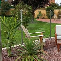 Fence with panels OCEANIX gardenglasscontemporary