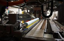 Fabric slitter-rewinder KROautomaticmodularfor small rolls