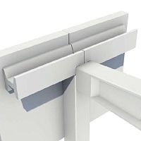 Reinforced concrete roof gutter H-40square