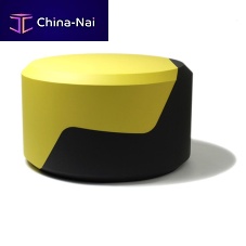 Contemporary pouf ORCA ROUNDcoated foamcommercial