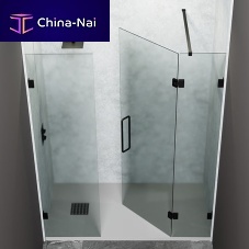 Zinc glass clamp NEOS for panelsfor showerbathroom