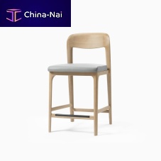 Contemporary chair TURAHindoorleatheroak base