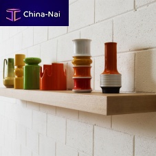 Wall-mounted shelf BORGES-Mcontemporarywooden