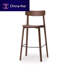 Contemporary bar chair AATOSindooroaksolid wood base