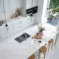 Quartz stone slab MYSTIC for floorfor kitchenfor wall