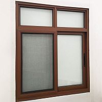 Aluminum window slidingdouble-glazedbrown