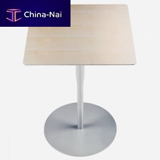 Contemporary bistro table ATLAS / Elaminatewood veneeraluminium