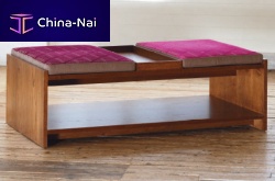 Contemporary upholstered bench FENTICEfabricwhite