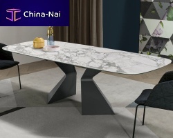 Contemporary dining table PRORA wood veneerwalnutoak