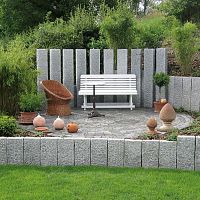 Garden fence natural stonecontemporary