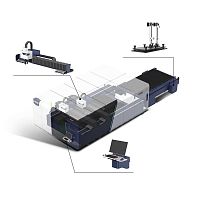 High-power cutting machine GV2D laserfiber laserfor metal