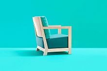 Contemporary armchair MARIAfabricbeech