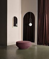 Contemporary ottoman CORNICEfabricindoorcustomizable color