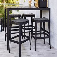 Contemporary bar stool CUT : 11402aluminumaluminum base4-legged