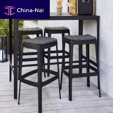 Contemporary bar stool CUT : 11402aluminumaluminum base4-legged