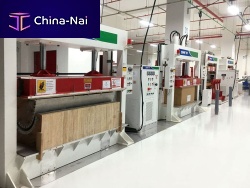 Hydraulic press bendingfor wood
