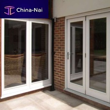 Entry door woodenbi-foldglazed