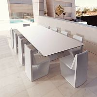Contemporary table RESTpolyethyleneglassHPL