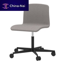 Contemporary chair HUGindoorlaminated woodpolished aluminum